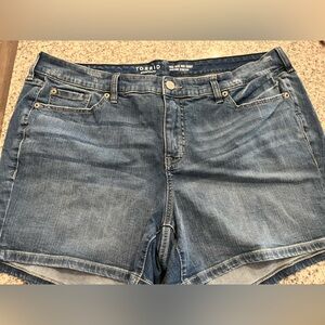 Torrid plus denim shorts